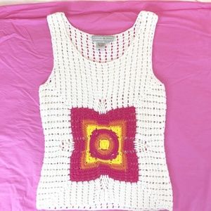 2 for $10 🛍️ Boho Festival Crochet Top L